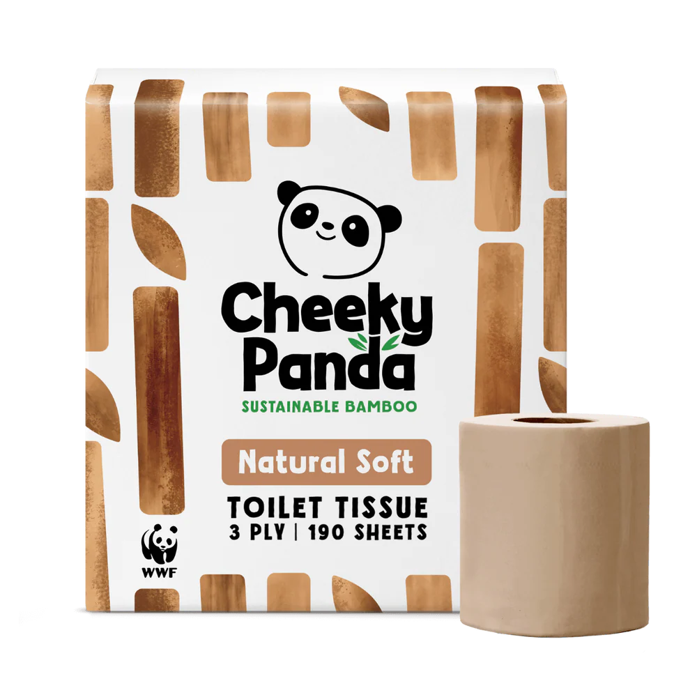 Cheeky Panda Natural Colour Toilet Roll 9 x rolls