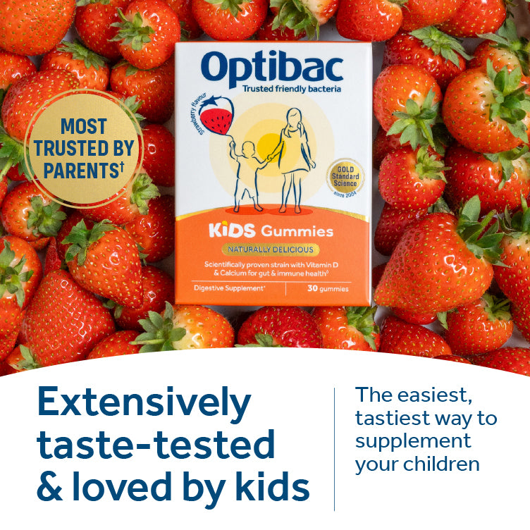 Optibac Kids Gummies Strawberry Flavour 30s