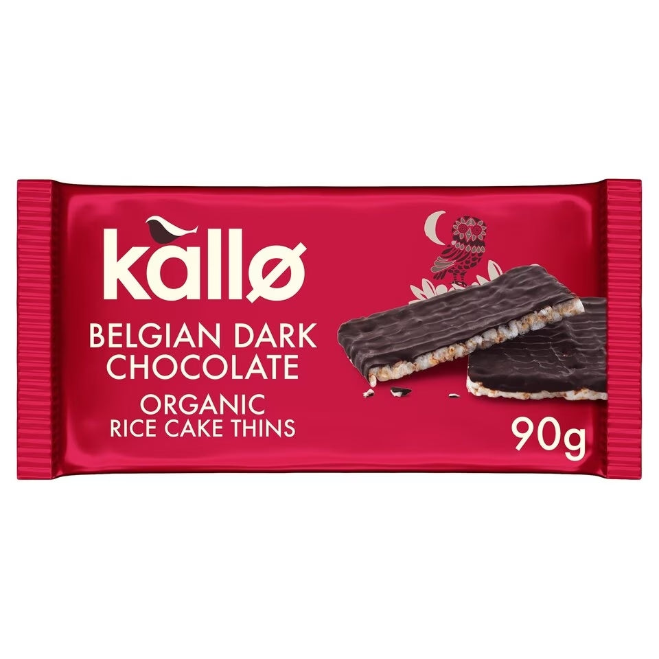Kallo Dark Chocolate Rice Cake Thins 75g