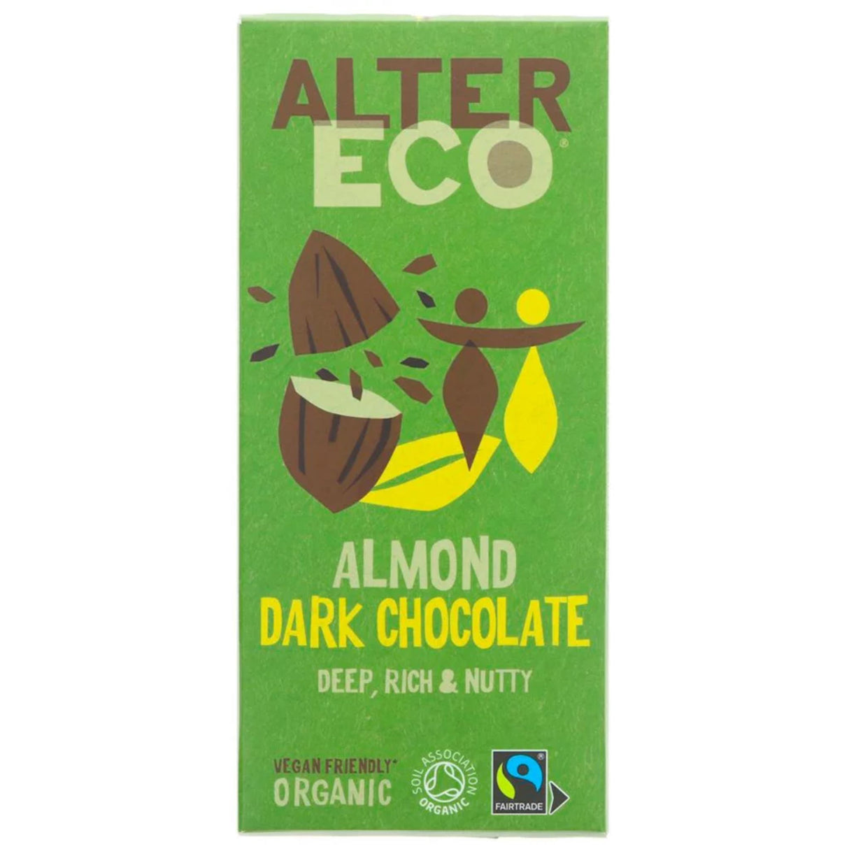 Altereco Dark Choc With Almonds 100g