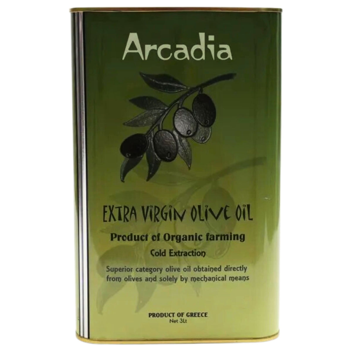 Arcadia Greek Extra Virgin Olive Oil 3ltr