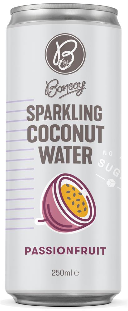 Bonsoy Passionfruit coconut water sparkling 250ml