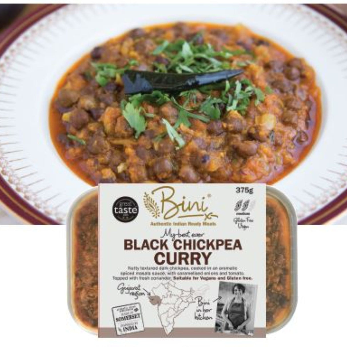 Bini Black Chickpea Curry 375g