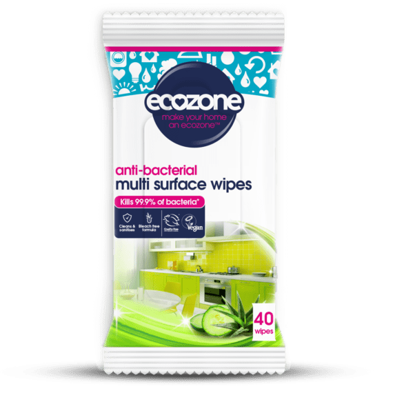 Ecozone Antibac Multisurface Wipes 40 WIPES
