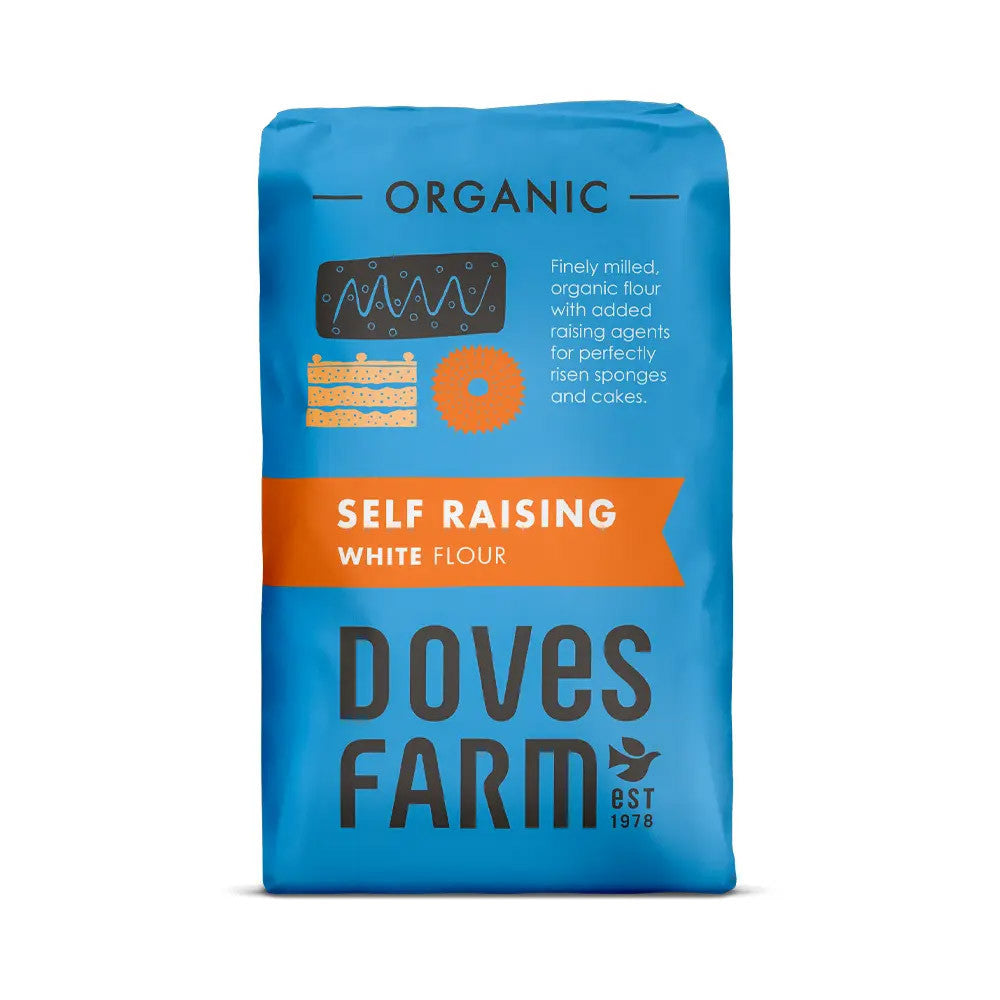 Doves Org White Self Raising Flour 1kg