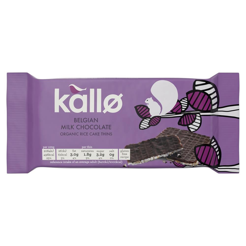 Kallo Belgian Milk Chocolate Thins 75g