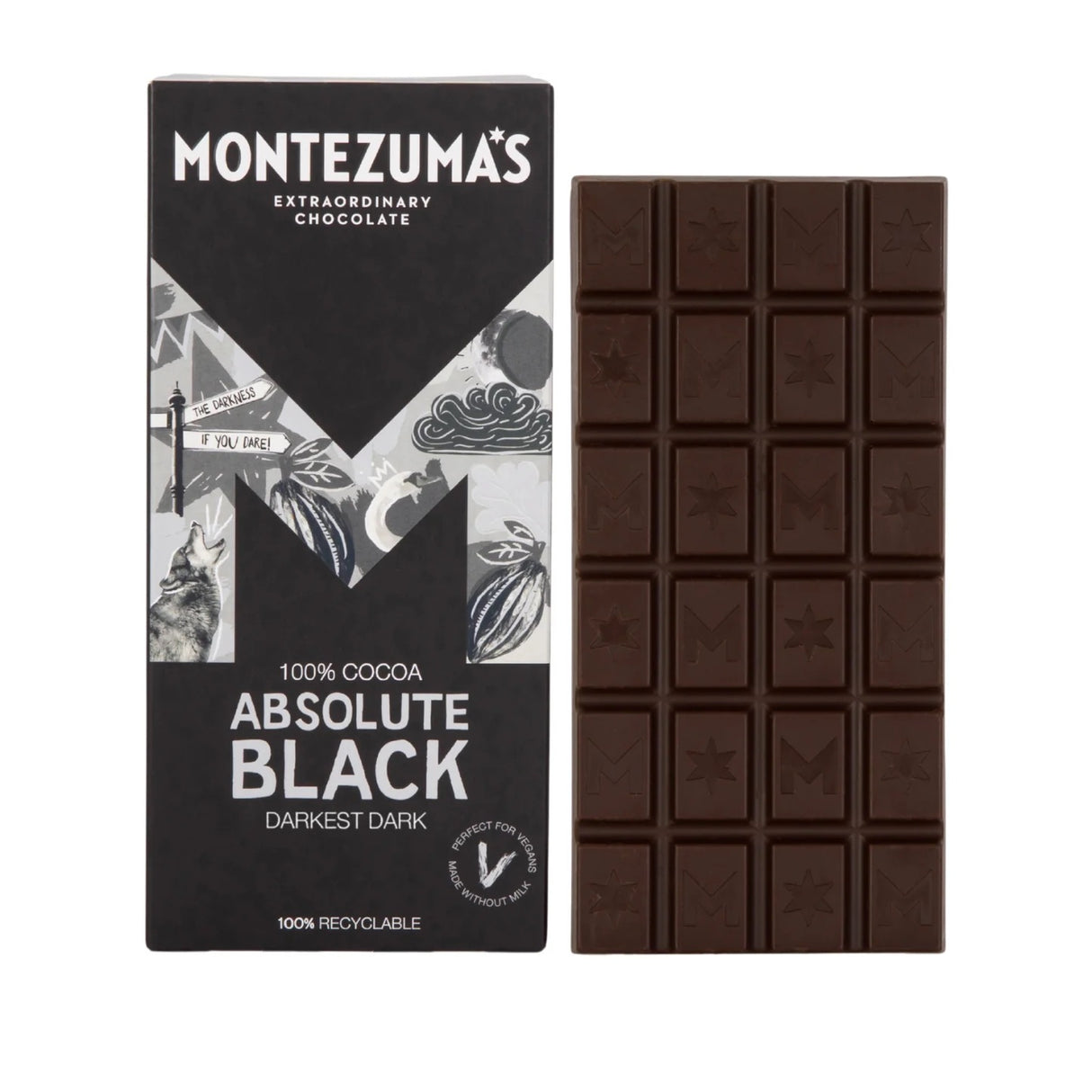Montezumas Absolute Black 100% 90g