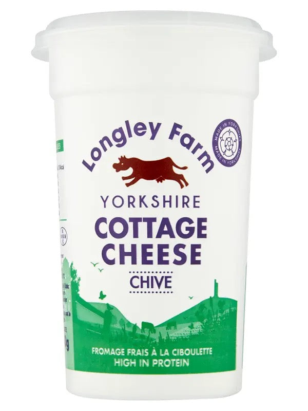 Longley cottage Cheese With Chives 250G