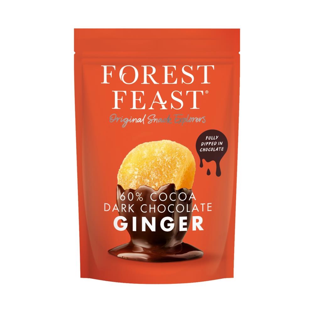Forest Feast 60% Dark Chocolate Covered Ginger 130g