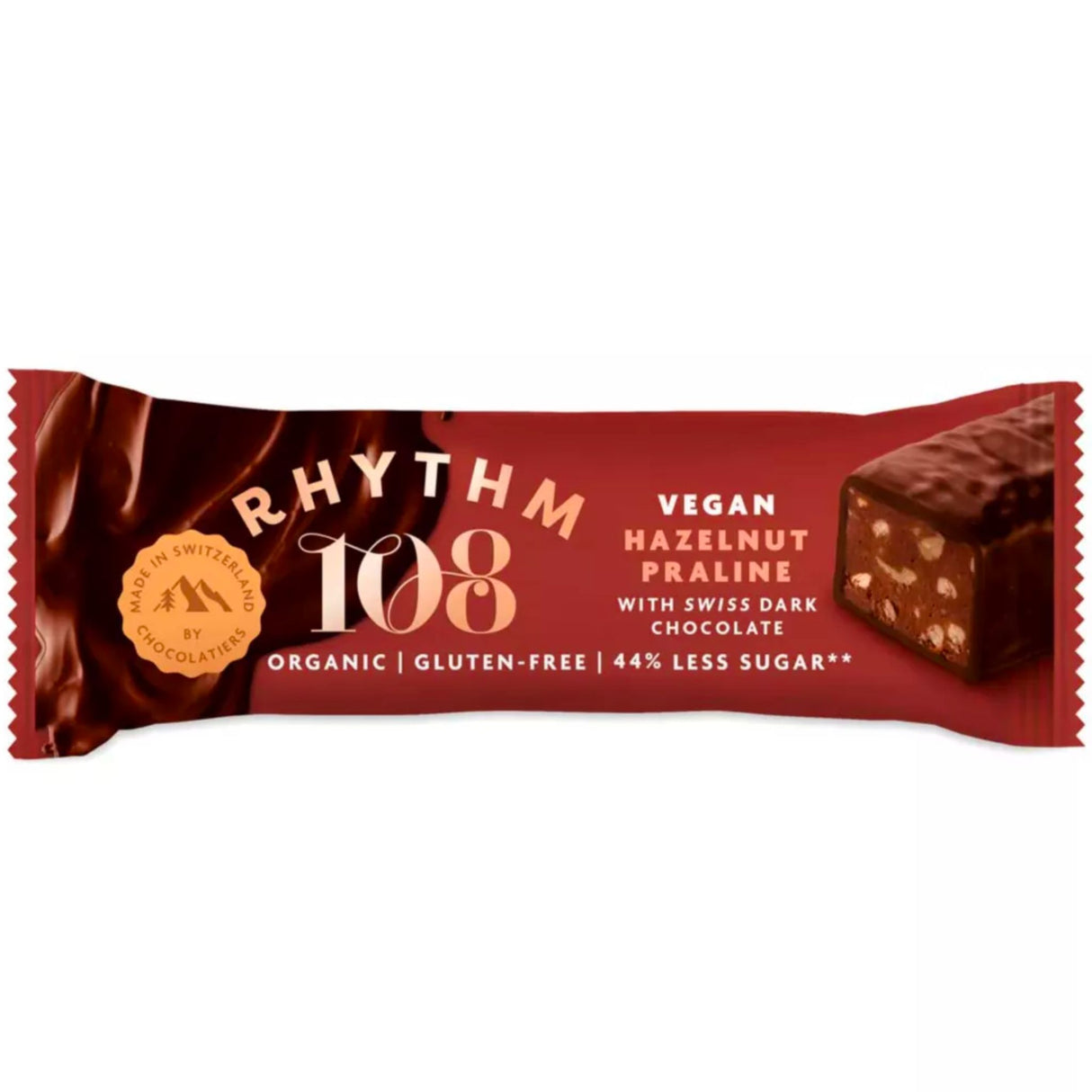 Rhythm108 Hazelnut Praline Chocolate Bar 33g