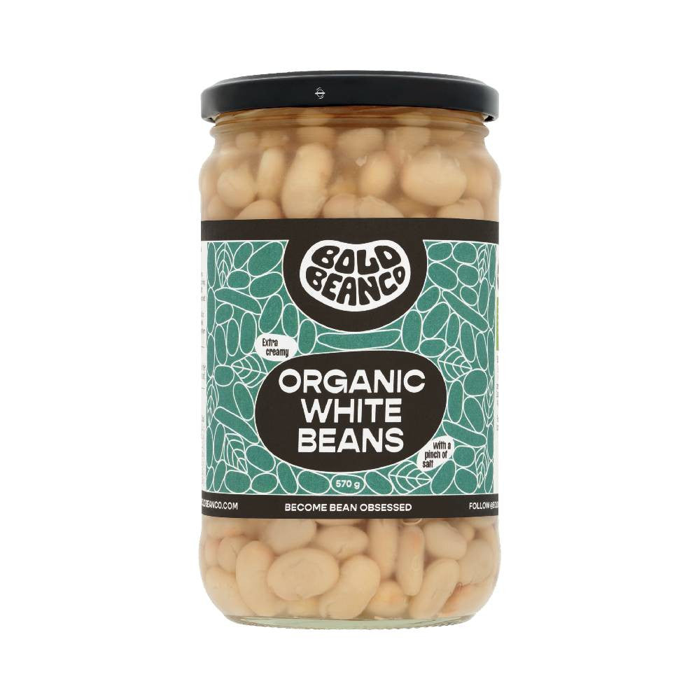 Bold Bean Co Org White Beans 570g