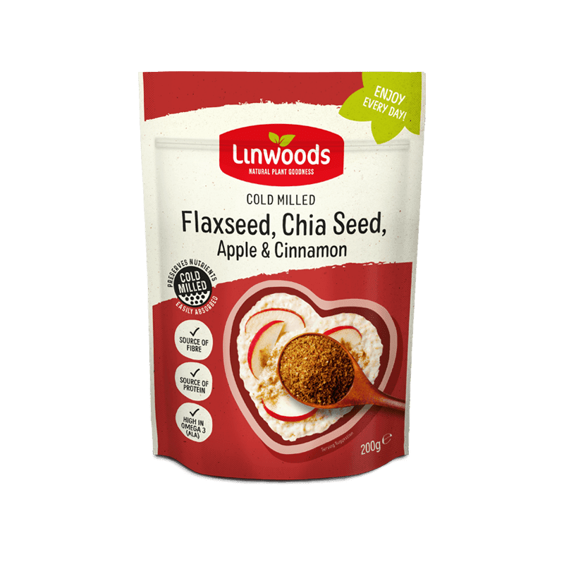 Linwoods Milled Flax, Chia, Apple, Cinnamon 200G