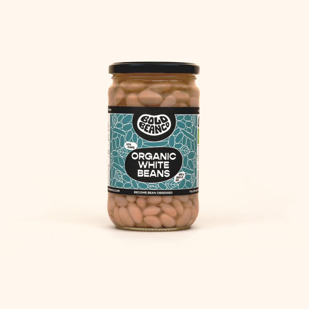 Bold Bean Co Org White Beans 570g