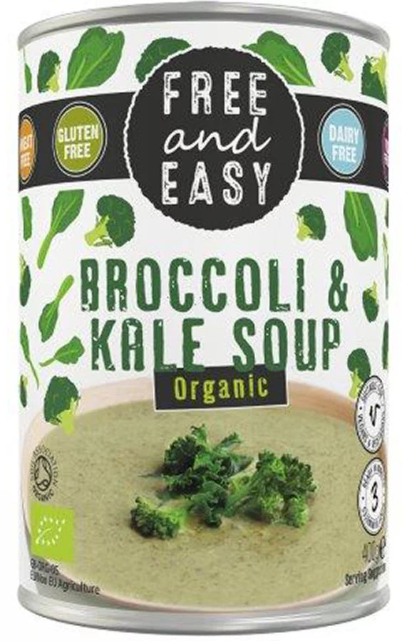 Free & Easy Broccoli & Kale Soup 400g