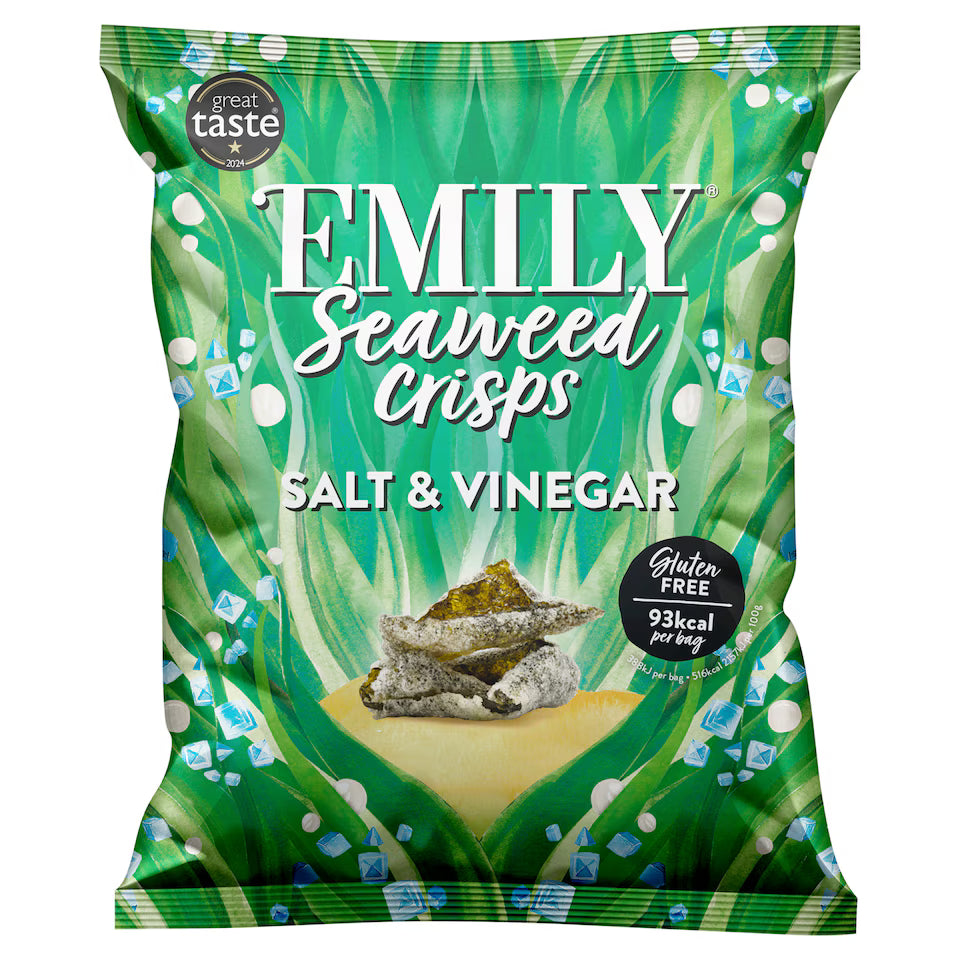 Emily Seaweed Crisps Salt & Vinegar 18g