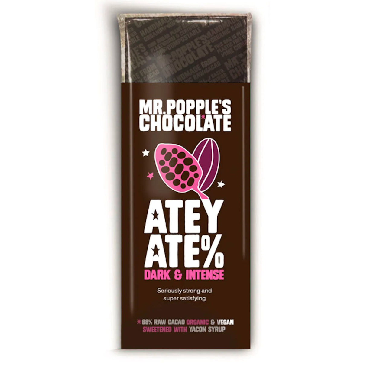 Mr Popples Chocolate Dark & Intense Chocolate Bar 35g