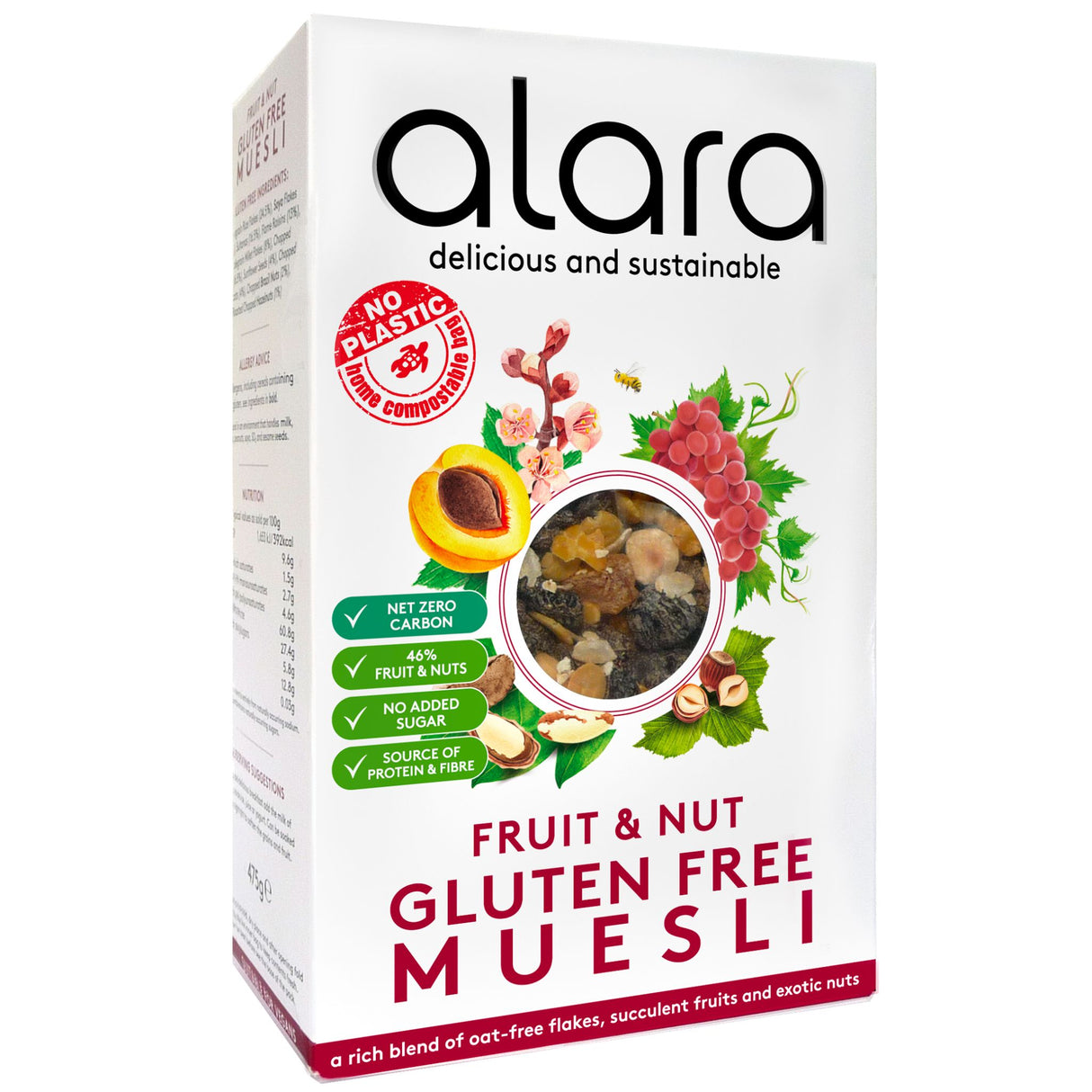 Alara Gluten-Free Fruit & Nut Muesli 475g