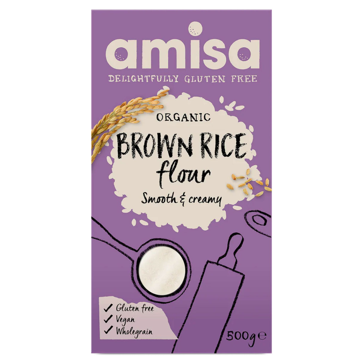 Amisa Brown Rice Flour 500g