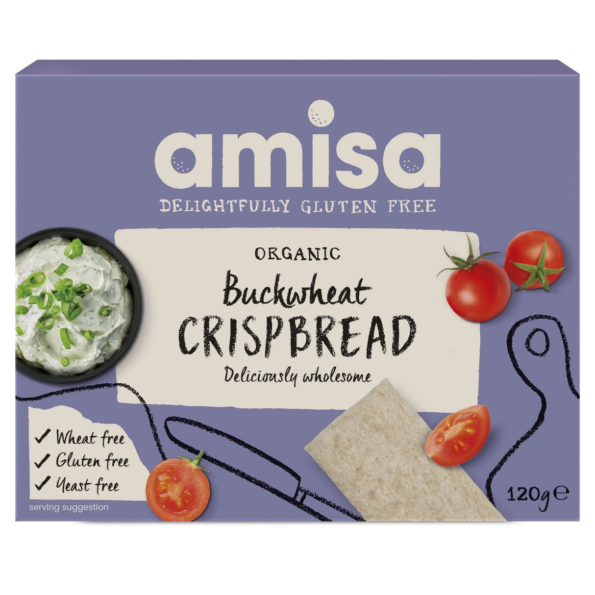 Amisa Buckwheat Crispbread 120g