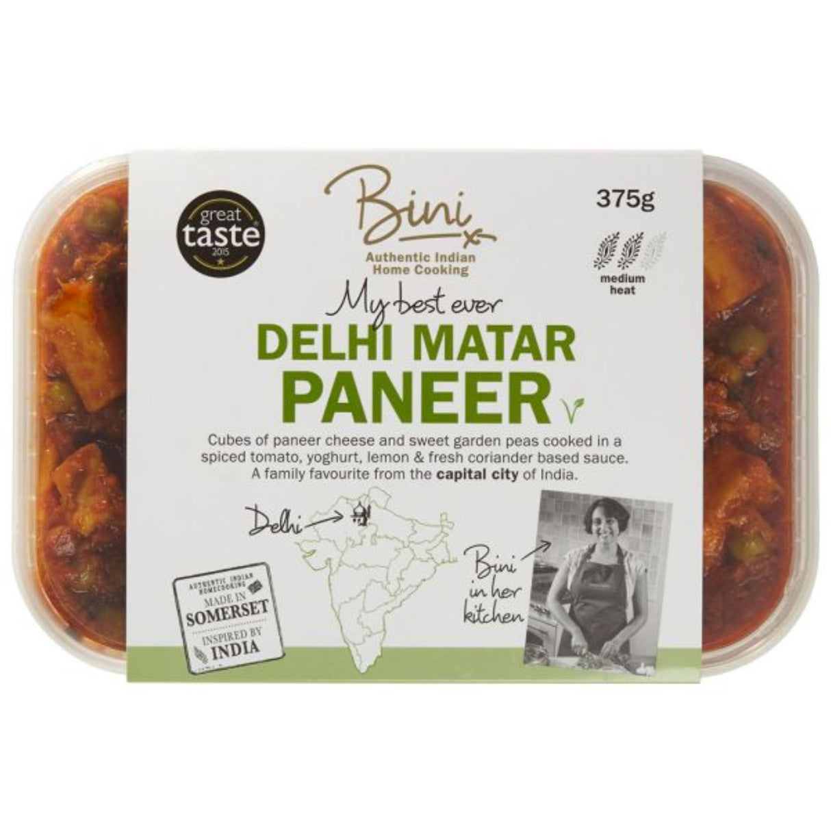 Bini Delhi Matar Paneer 375g