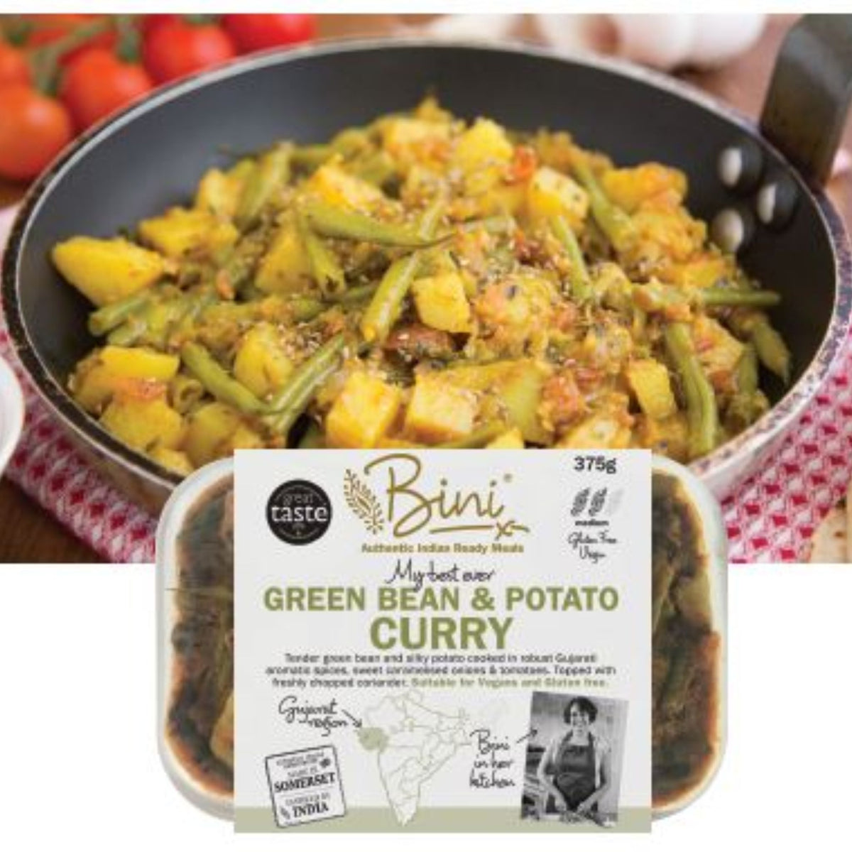 Bini Green Bean Potato Curry 375g – WILD OATS