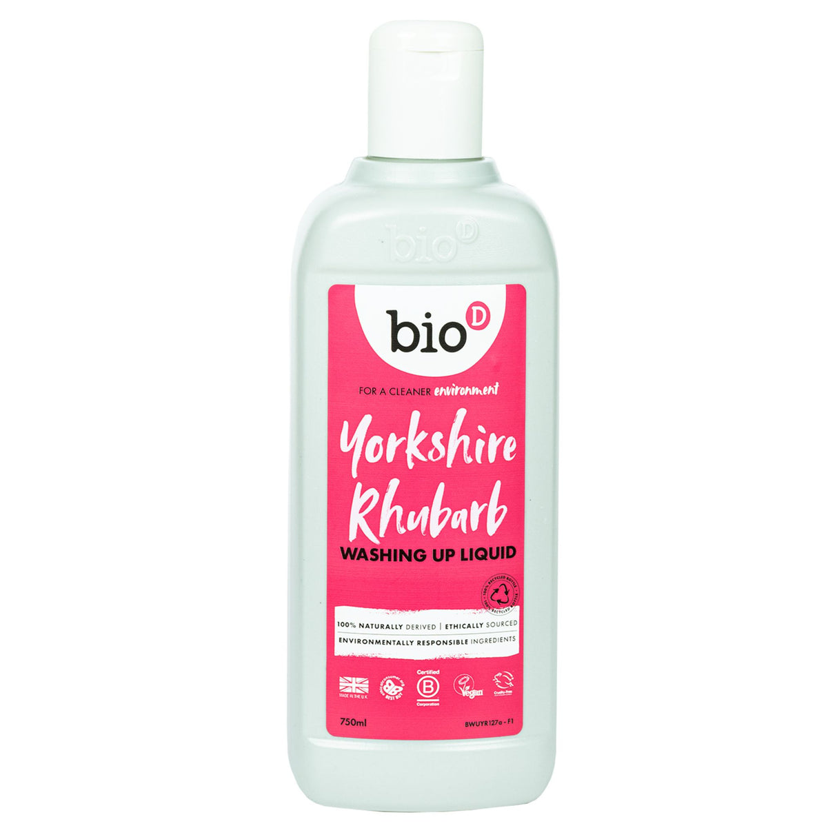 Bio-D Washing Up Liquid 750ml Rhubarb