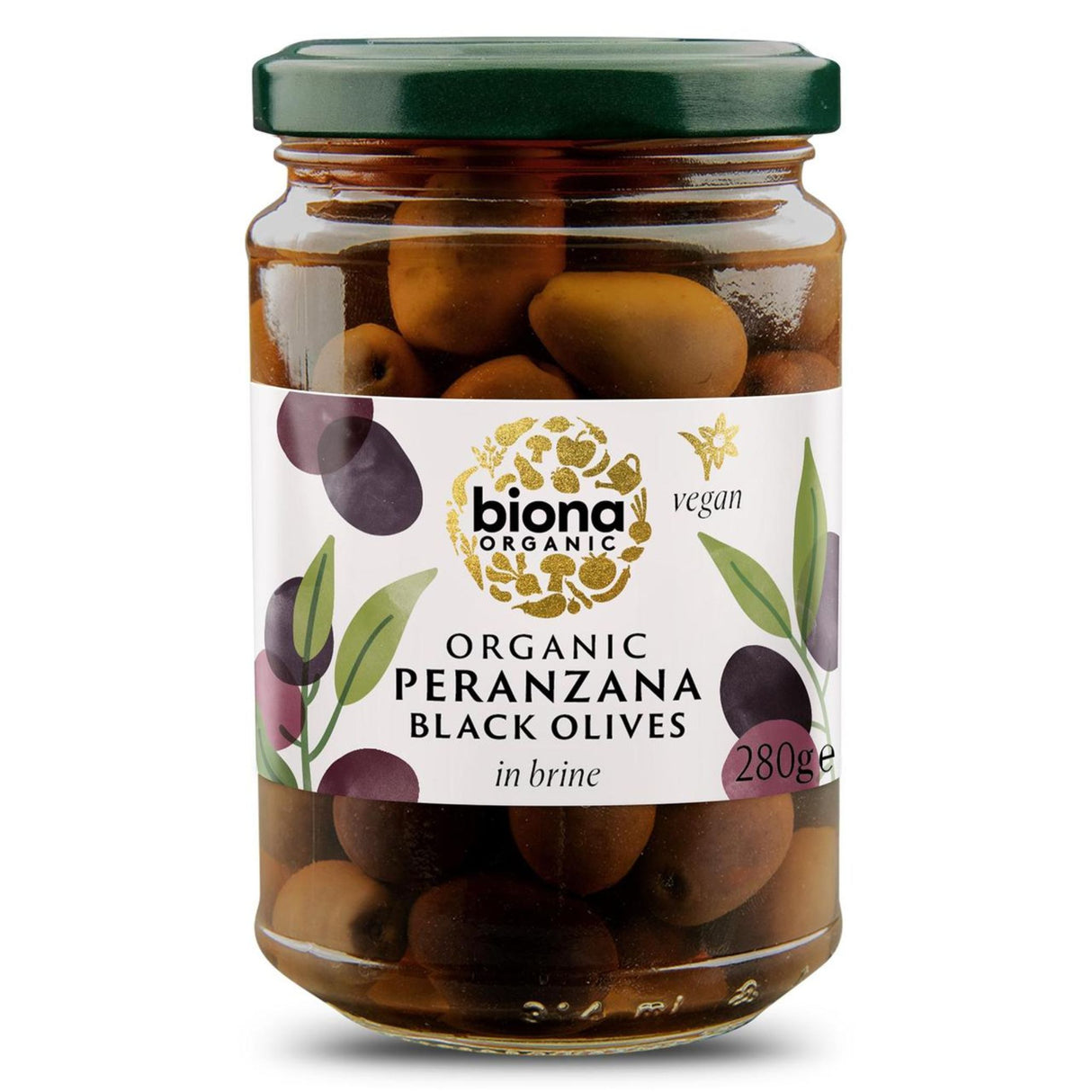 Biona Organic Black Olives 280g