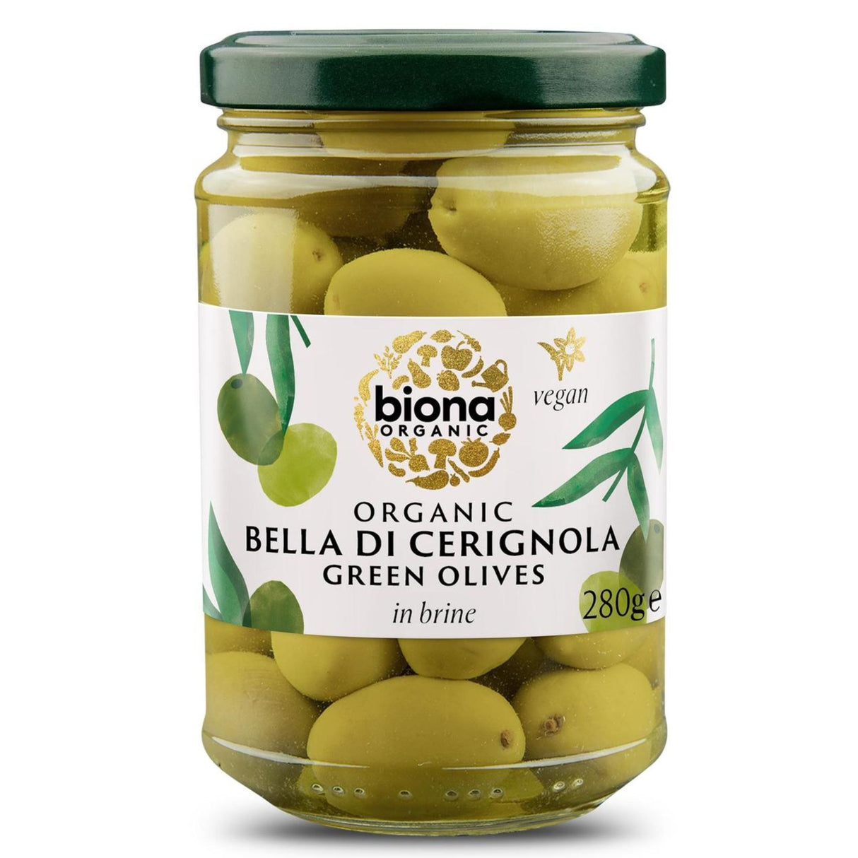 Biona Organic Green Olives 280g