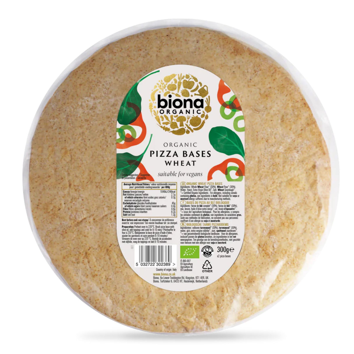 Biona Organic Pizza Bases 300g