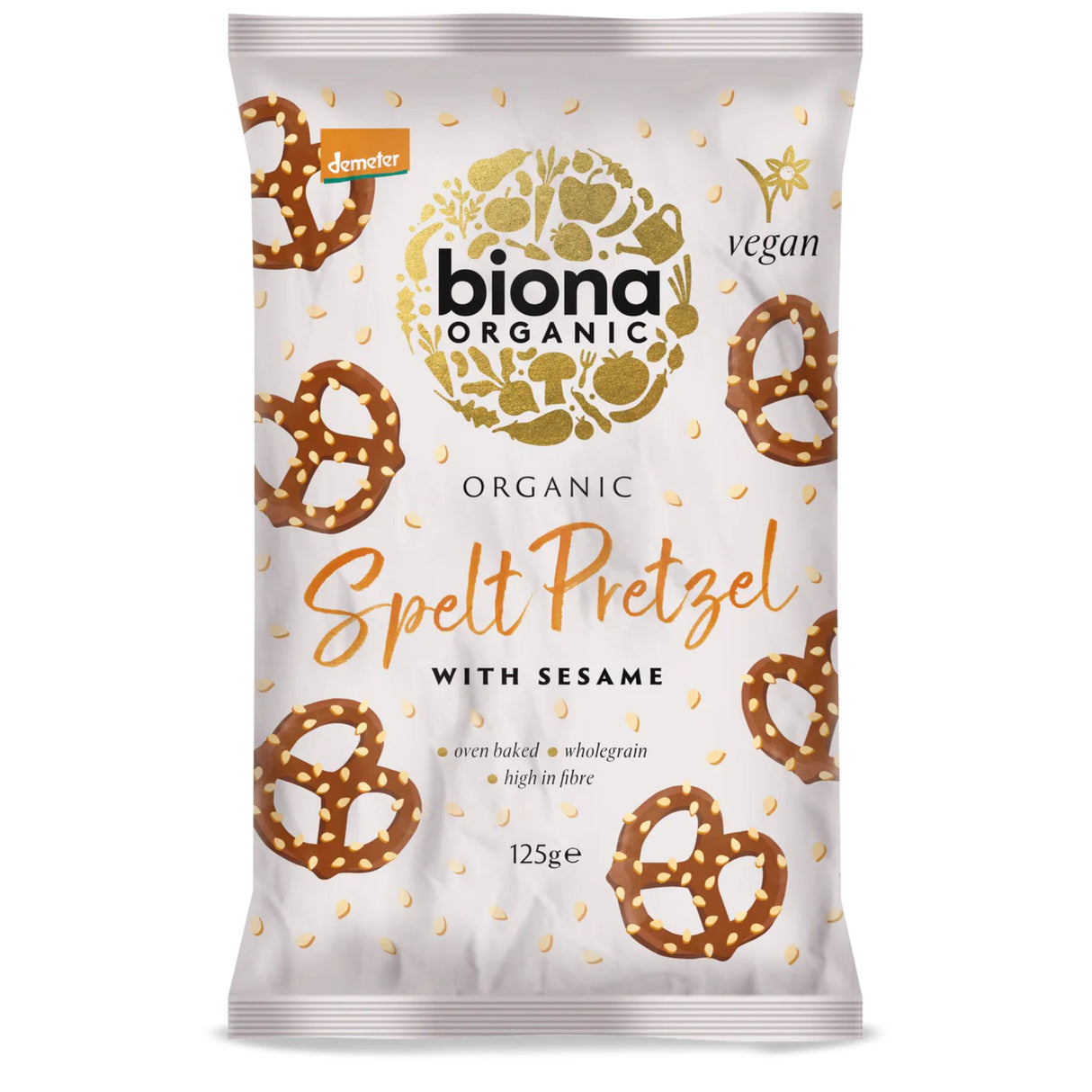 Biona Spelt Pretzels 125g