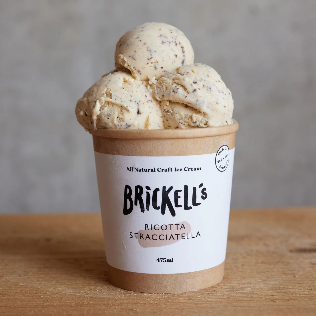 Brickells Ricotta Stracciatella Ice Cream 475ml