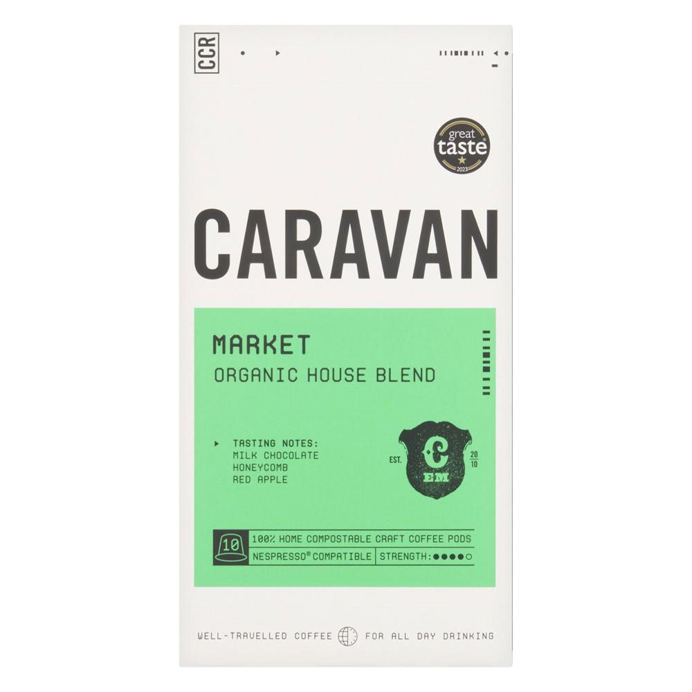 Caravan Coffee Co Org House Blend coffee pods 10 pods