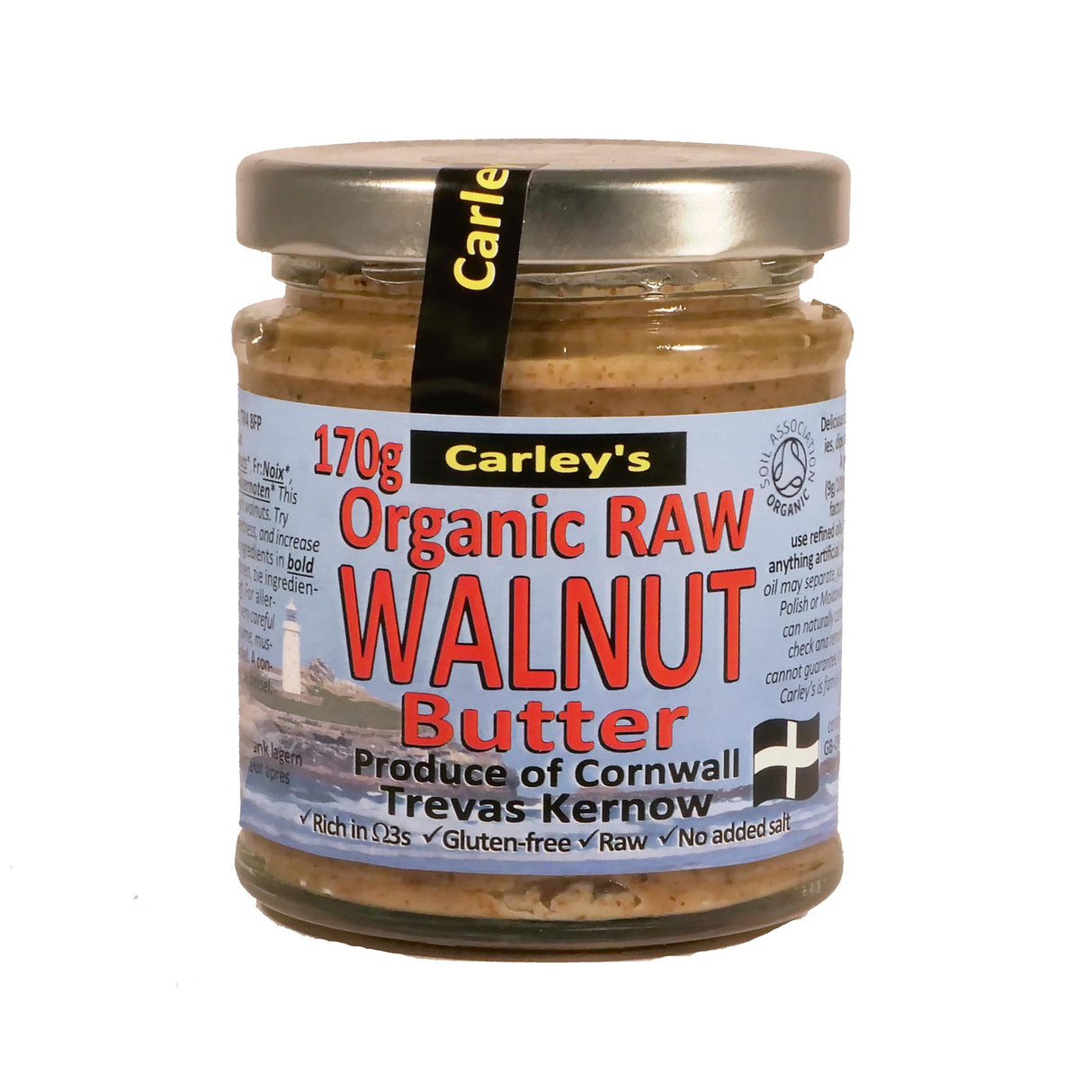 Carleys Raw Walnut Butter 170g