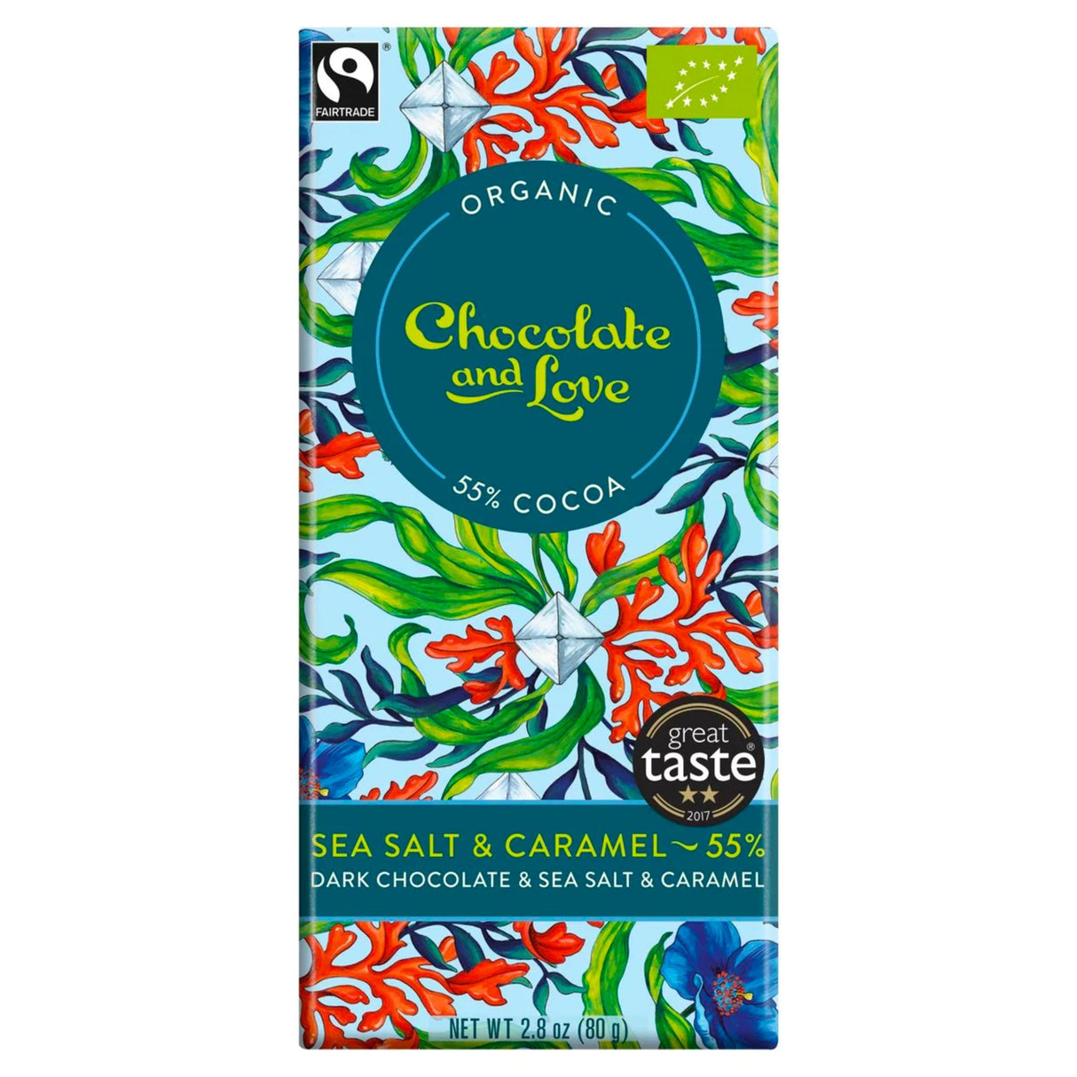 Chocolate & Love Sea Salt Caramel 80g