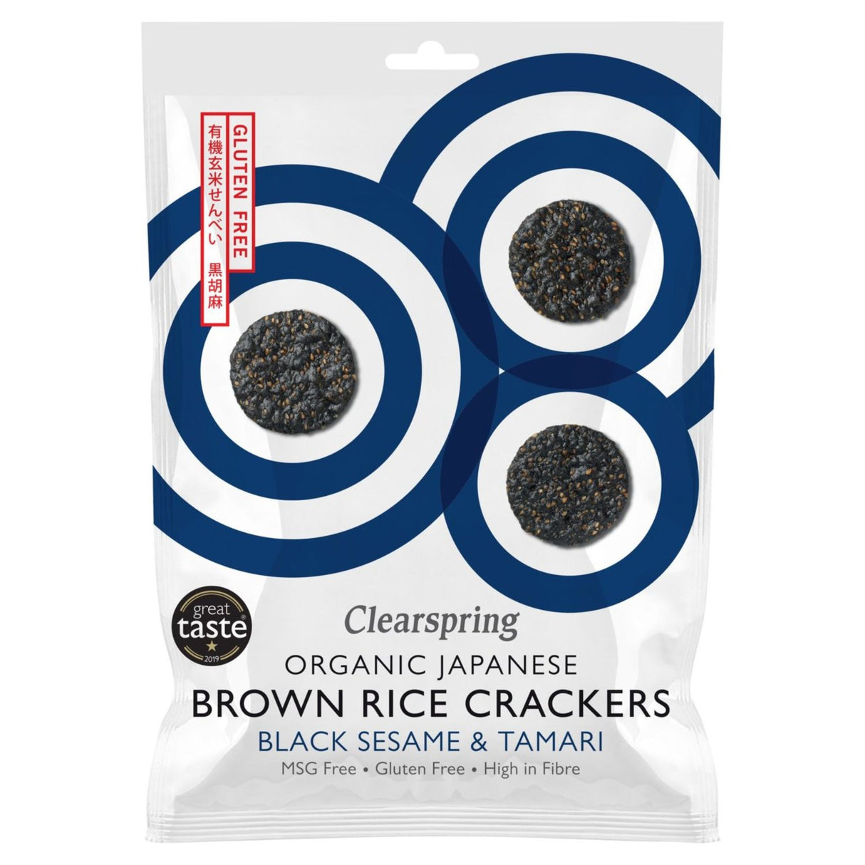 Clearspring Black Sesame Crackers 40g