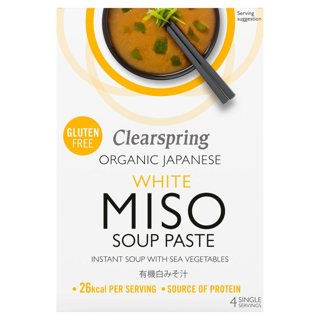 Clearspring White Miso Soup Paste 4 x 15g