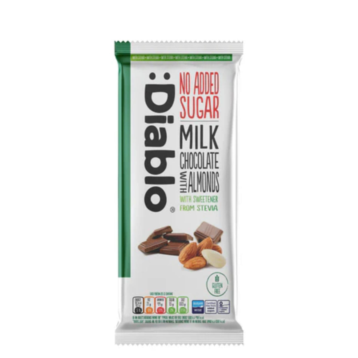 Diablo Milk Chocolate with Almonds 75g