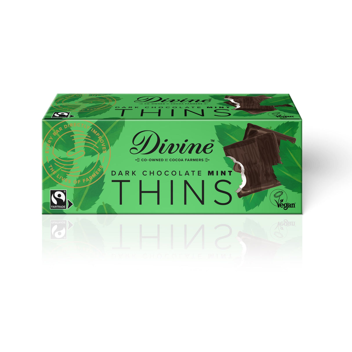 Divine Dark Chocolate Mint Thins 200g