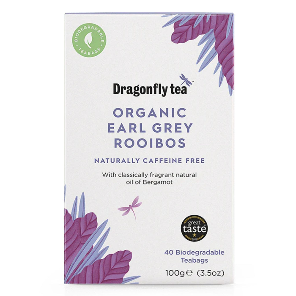 Dragonfly Rooibos Earl Grey Tea 40 Bags