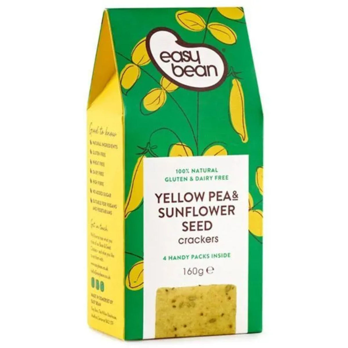 Easy Bean Yellow Pea & Sunflower Seed Crackers 150g