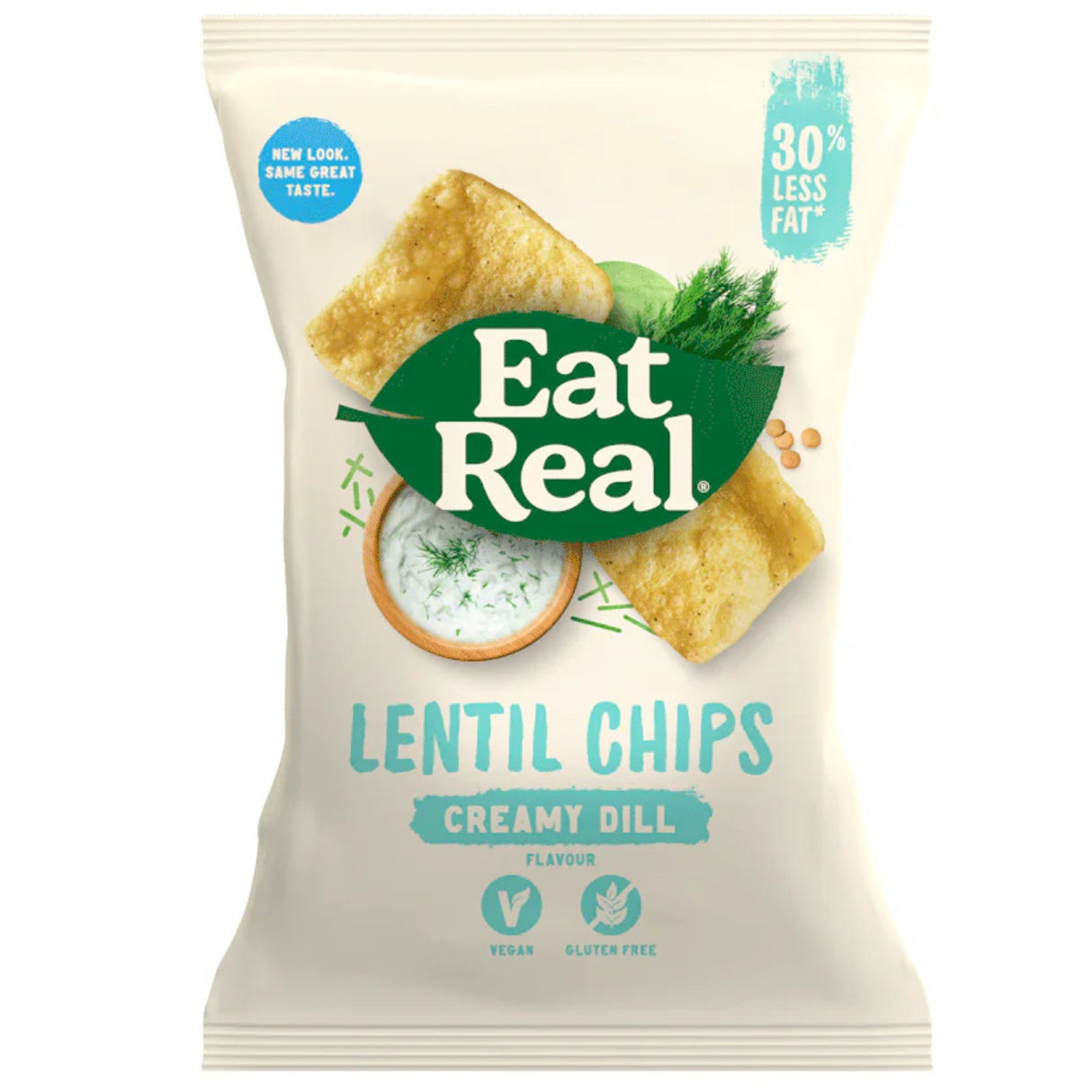 Eat Real Lentil Chips Creamy Dill 113g