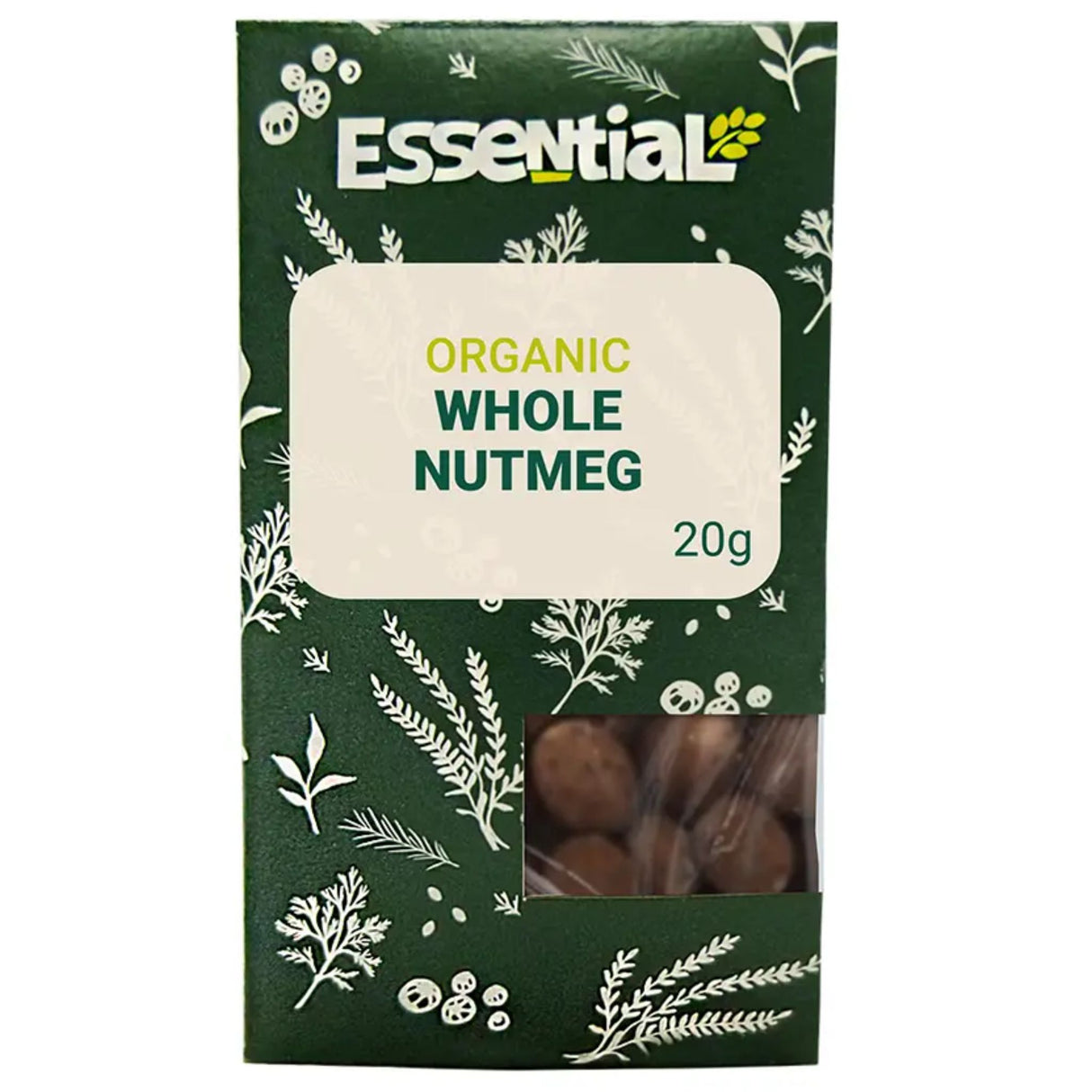 Essential Organic Whole Nutmeg 20g