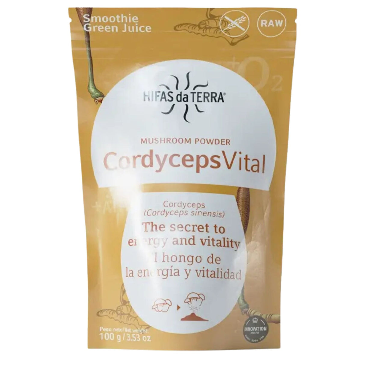 Hifas Da Terra Hericium Cordyceps Vital 100g