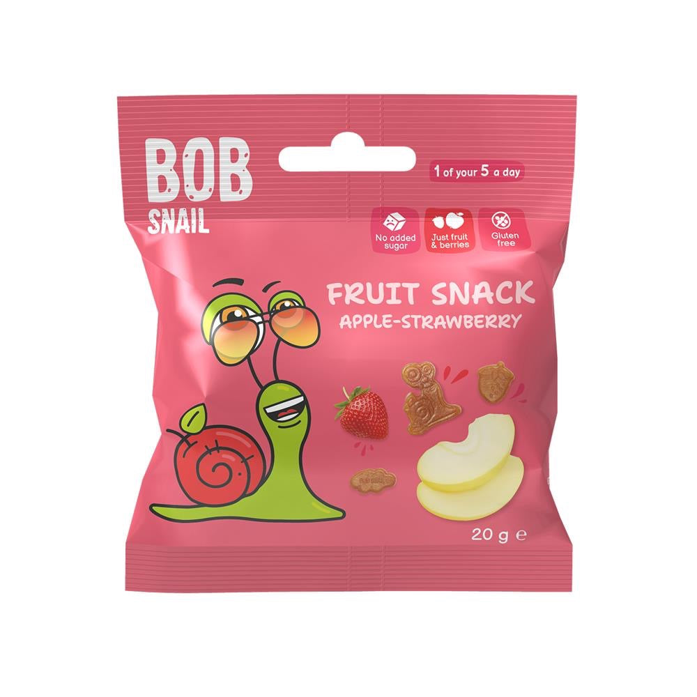 Bob Snail Apple & Strawberry Fruit Snack 20g