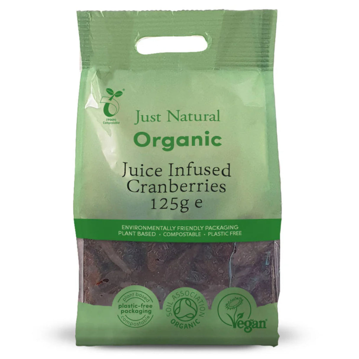 Just Natural Organic Cranberries 250g