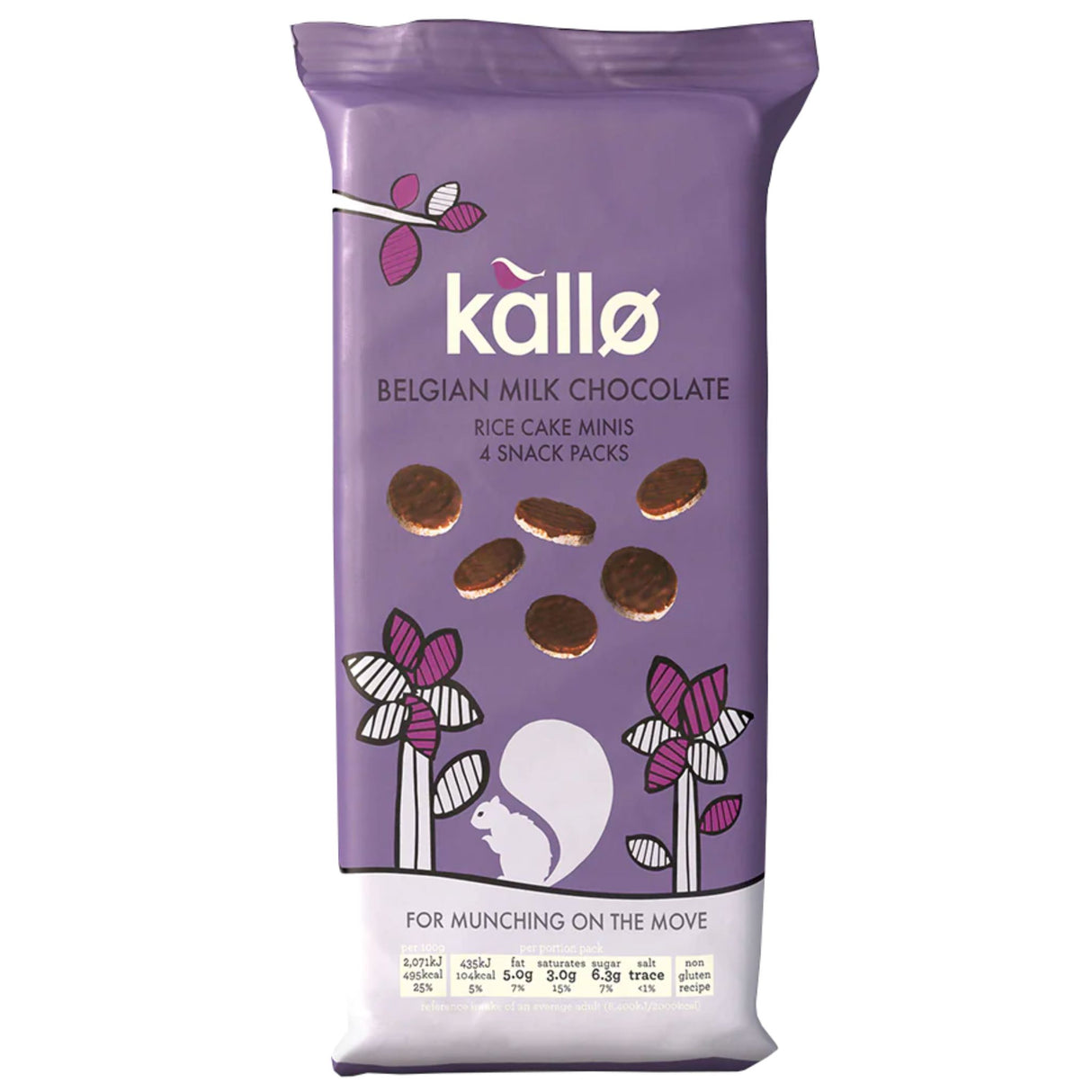 Kallo Belgian Milk Chocolate Minis 4 Snack Packs