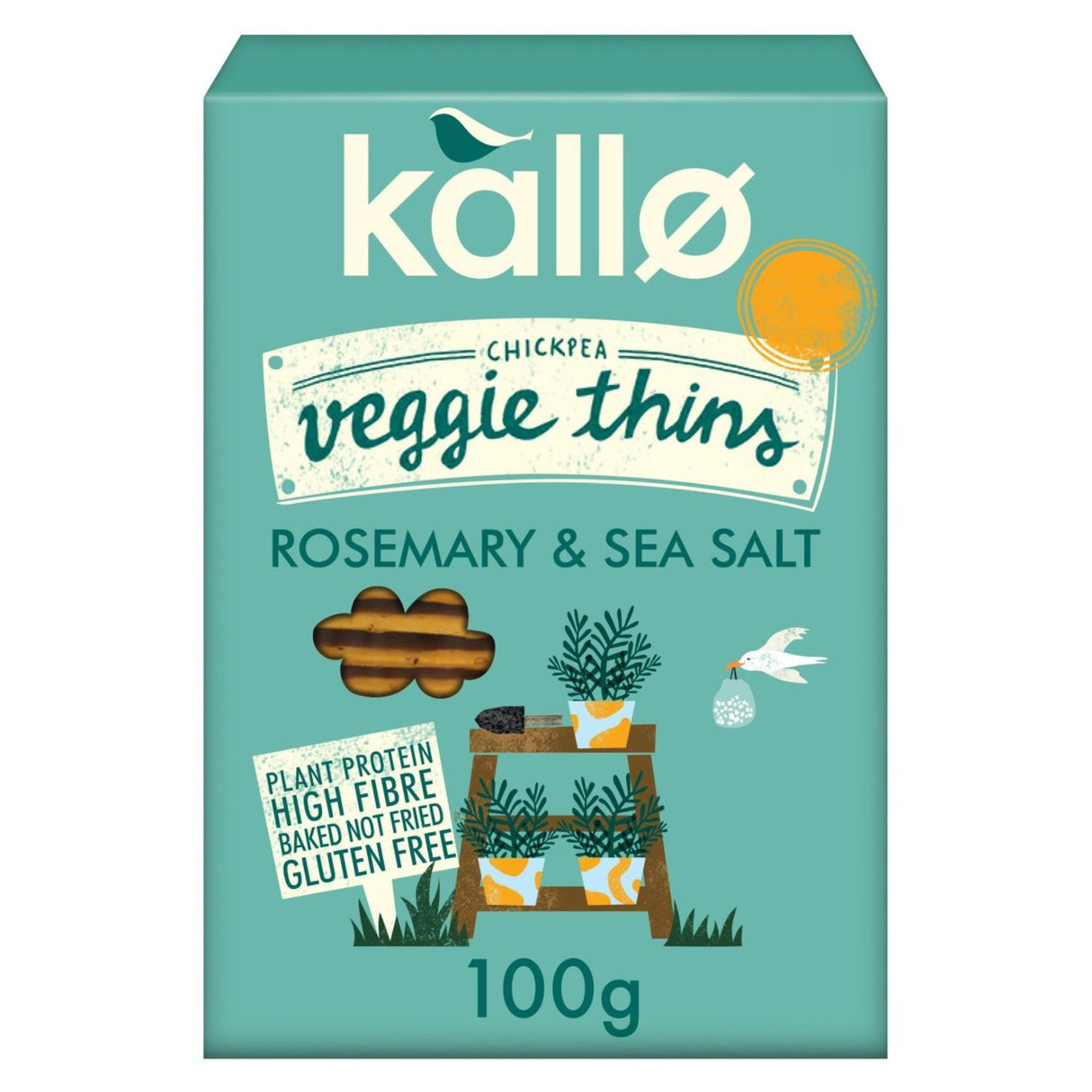 Kallo Rosemary & Sea Salt Thins 100g