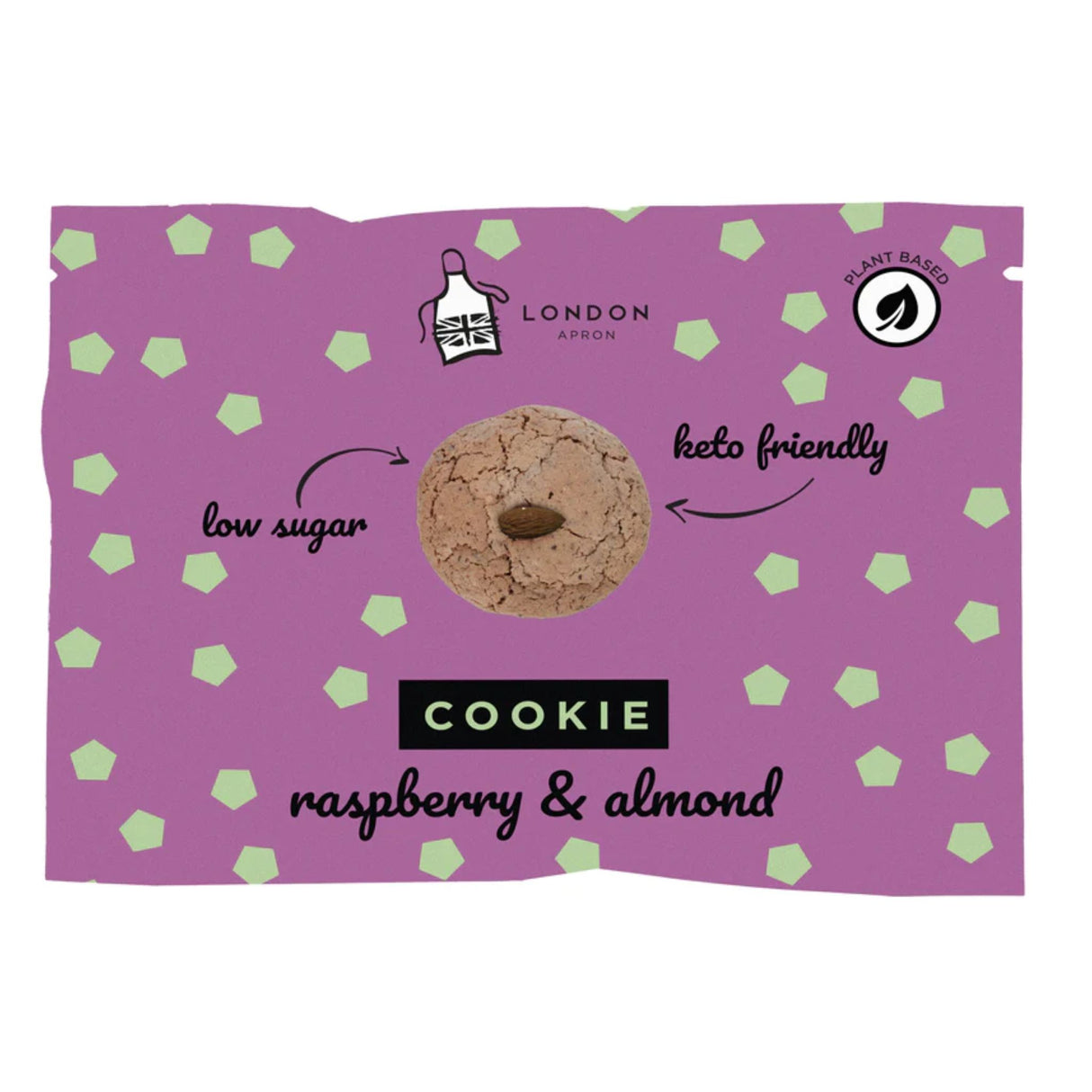 London Apron Raspberry & Almond Keto Cookie 35g