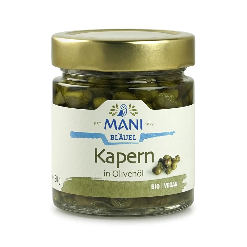 Mani Organic Capers In Olive Oil 180g