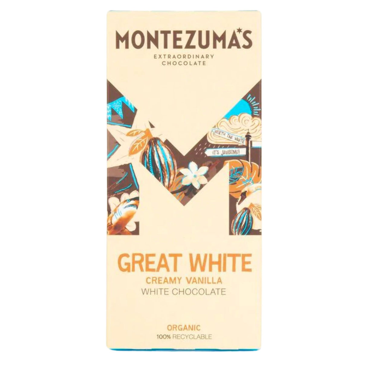 Montezumas Great White Vanilla Bar 90g